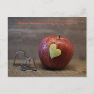 Happy Valentine's Day to my Teacher Holiday Postcard