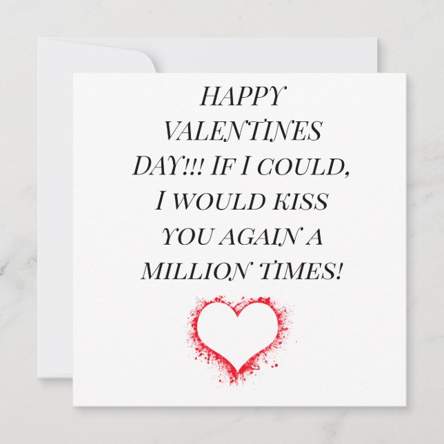 HAPPY VALENTINE'S DAY to your special person Holid Holiday Card (Front)