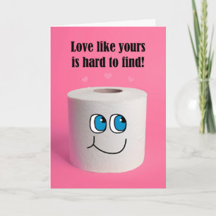 Happy Valentine's Day Toilet Paper Pandemic Humour Holiday Card