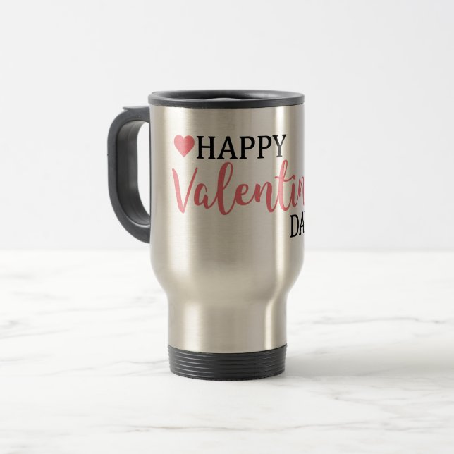 Happy Valentine's Day travel Mug (Front Left)