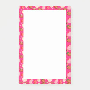Happy Valentine's Day Treats And Candy Pattern Post-it Notes