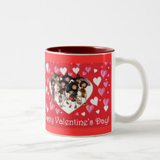 Happy Valentine's Day! Two-Tone Coffee Mug