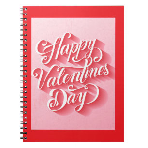 Happy Valentine's Day Typography-23197 Notebook