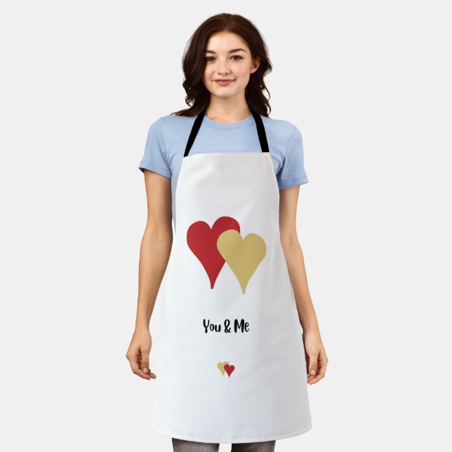 Happy Valentine's Day -Valentine Day For Lovers    Apron (Worn)