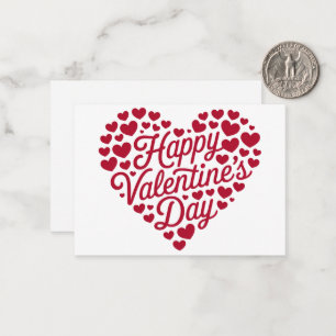 Happy Valentines Day Valentine Love Heart Card