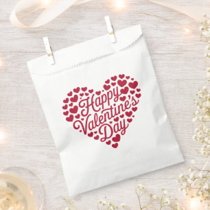 Happy Valentines Day Valentine Love Heart Favour Bags