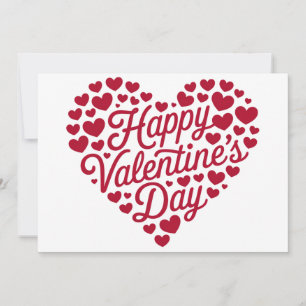 Happy Valentines Day Valentine Love Heart Thank You Card