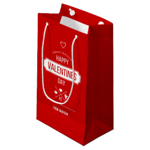 Happy Valentine's Day Valentine Symbols Gift Bag