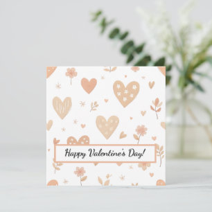 Happy Valentine's Day! Valentine's card. Holiday Card