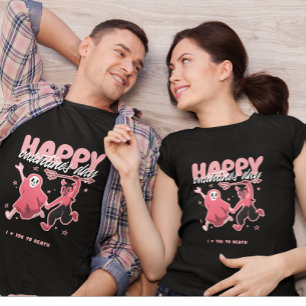 Happy Valentine's Day  Valentine's Day Ghost Funny T-Shirt