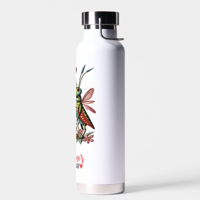 Happy valentine's day  water bottle (Left)