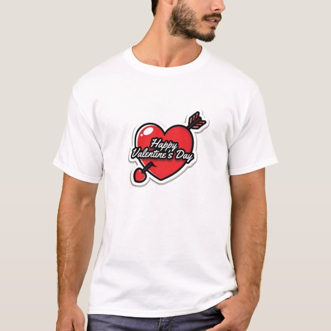 Happy Valentine's Day  - Wear Your Love with Joy T-Shirt (Front)