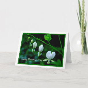 Happy Valentine's Day white Hearts Holiday Card
