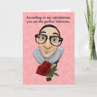 Happy Valentines Day Will You Be Mine Nerdy Geek  Holiday Card
