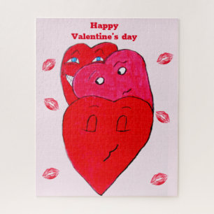 HAPPY VALENTINES DAY WITH LOVE   JIGSAW PUZZLE