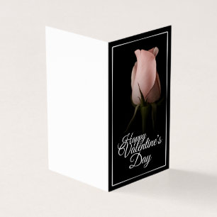 Happy Valentine's Day with pink rose
