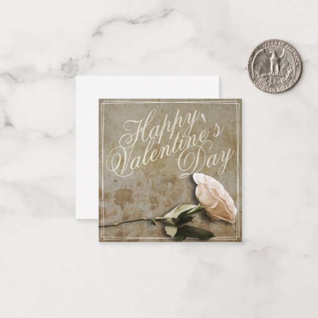 Happy Valentine's day with Rose Card (Front/Back In Situ)