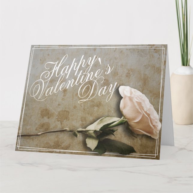Happy Valentine's day with Rose Card (Front)