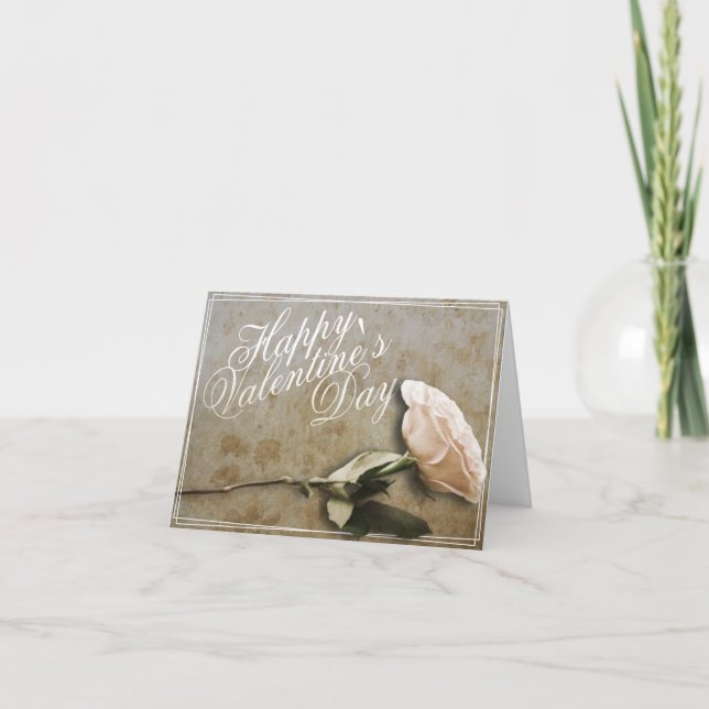 Happy Valentine's day with Rose Card (Front)