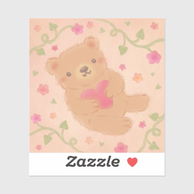 Happy Valentine's Day with Teddy Bear (Sheet)