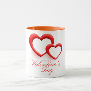 Happy Valentine's Day with Two Hearts-23540 Mug