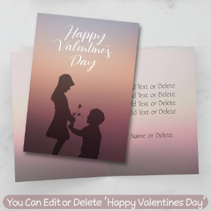 Happy Valentine's Day Would You Be My Valentine Holiday Card