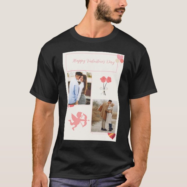 Happy Valentine's Day your photo  T-Shirt (Front)