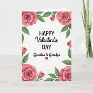Happy Valentines Grandma Grandpa Card