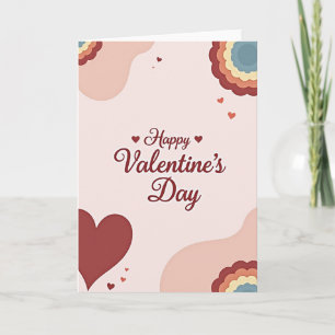 Happy Valentines Hearts Layered Card