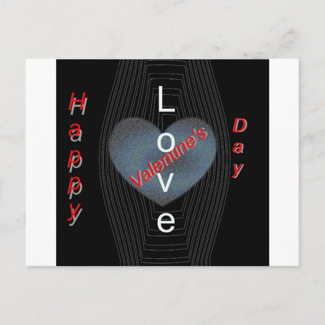 Happy Valentine's Love Day Postcard (Front)
