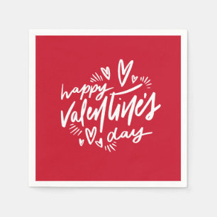 Happy Valentines Napkin