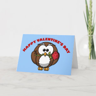 Happy Valentine's Owl Tango Holiday Card