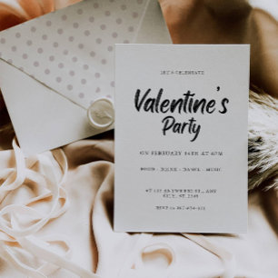 Happy Valentine's Party Card Template