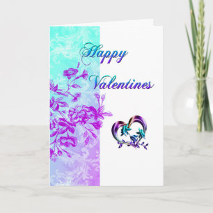 Happy Valentine's (purple) Holiday Card
