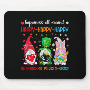 Happy Valentines St Patrick Day Easter Day Holiday Mouse Mat