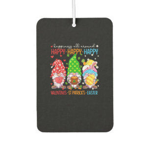 Happy Valentines St Patrick Easter Happy Holiday G Car Air Freshener