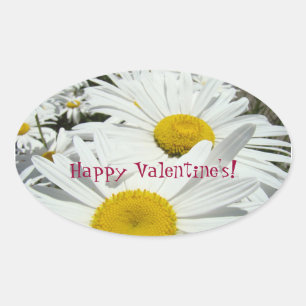 Happy Valentine's! stickers White Daisy Flowers