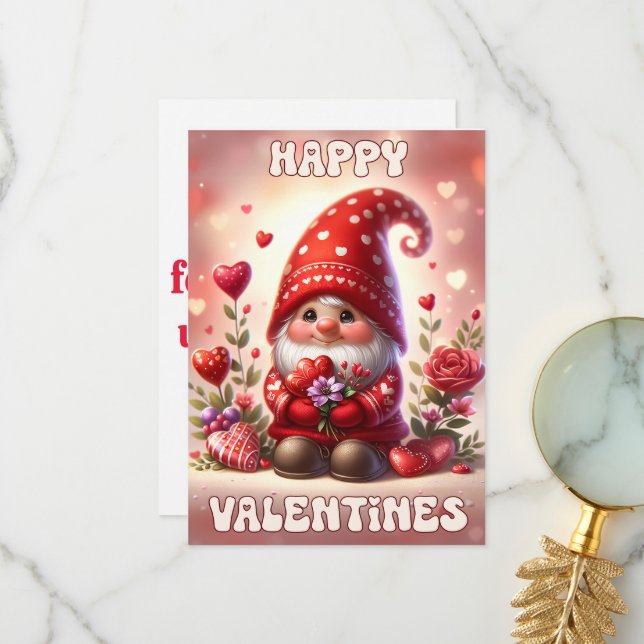 Happy Valentines - Valentine's Day Card (Front/Back In Situ)