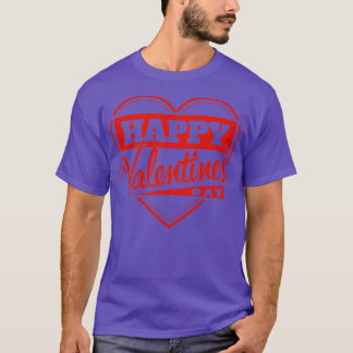 happy valentinesday cute design for couples red T-Shirt