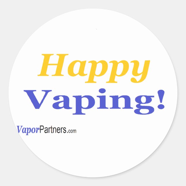 Happy Vaping Stickers (Front)