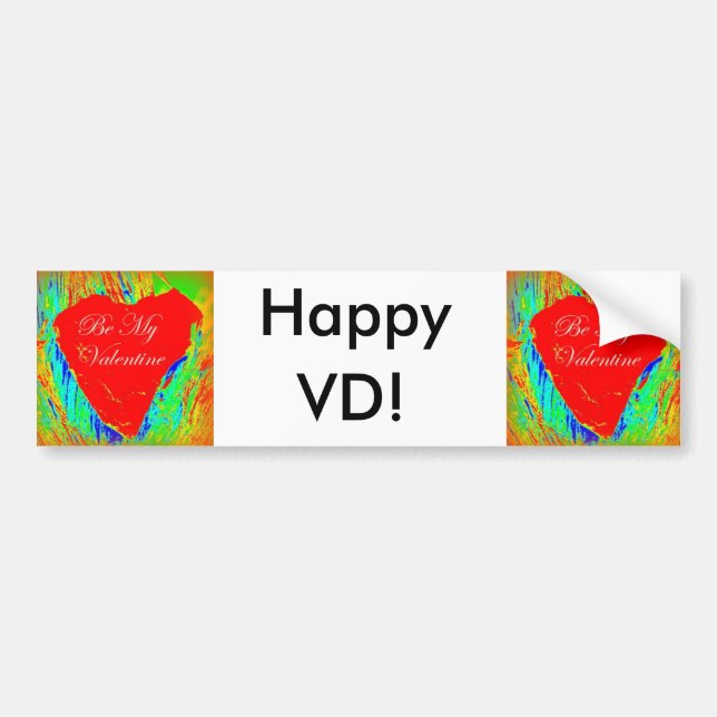 happy  vd bumper sticker (Front)