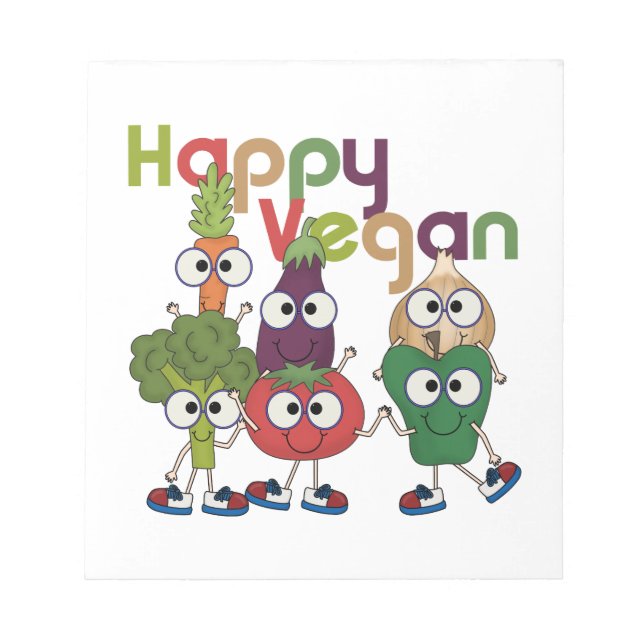 Happy Vegan Notepad (Front)