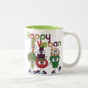 Happy Vegan Two-Tone Coffee Mug