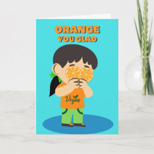 Happy Veganniversary Vegan Celebration Cute Girl Holiday Card