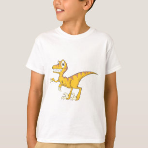 Happy Velociraptor Dinosaur T-Shirt