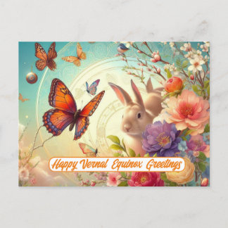 Happy Vernal Equinox Greetings Postcard