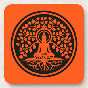 Happy Vesak Day Coaster