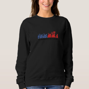 Happy Veteran Retro Flag Costume Bennington Battle Sweatshirt