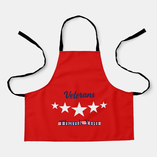 Happy Veterans Day  Apron (Front)
