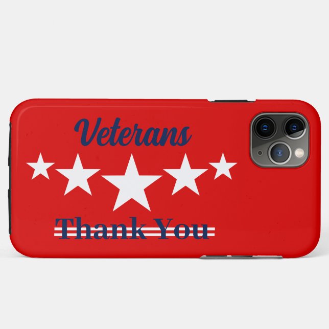 Happy Veterans Day Case-Mate iPhone Case (Back (Horizontal))